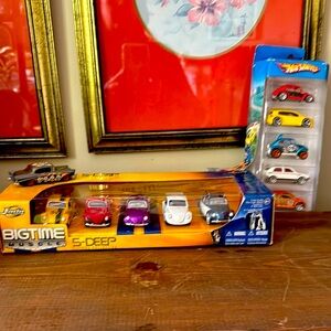 🏎️🪲🪲🚙5-Deep Toy Car Set - Multicolor